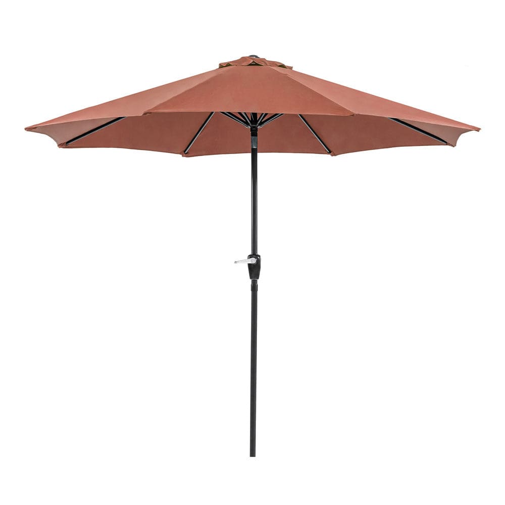 Furniture of America - Soli 9' Outdoor Umbrella with Base in Red - LA-A009RD+BASE View 1