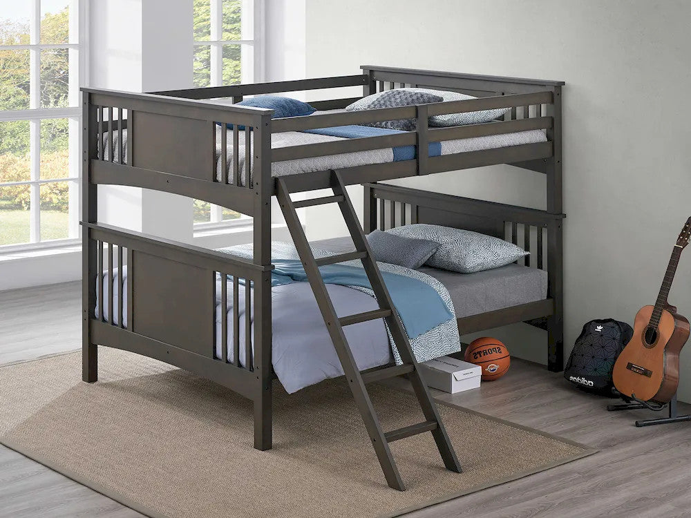 Furniture of America - Spring Creek - Full/Full Bunk Bed, Stain Gray - FM-BK602FF-GY-BED view 1