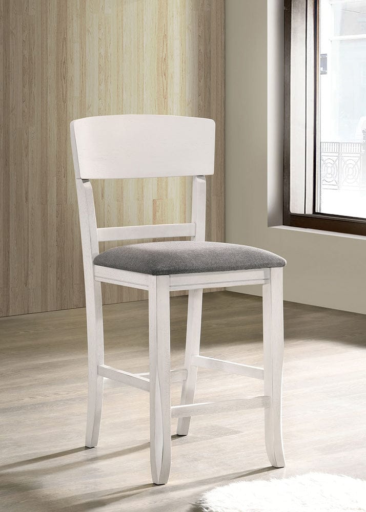 Furniture of America - Stacie Counter Ht. Chair in White/Gray - CM3733WG-PC-2PK View 1