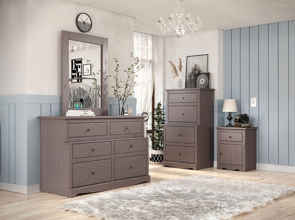 Furniture of America - Stavros Nightstand in Gray - AM7002GY-N View 2