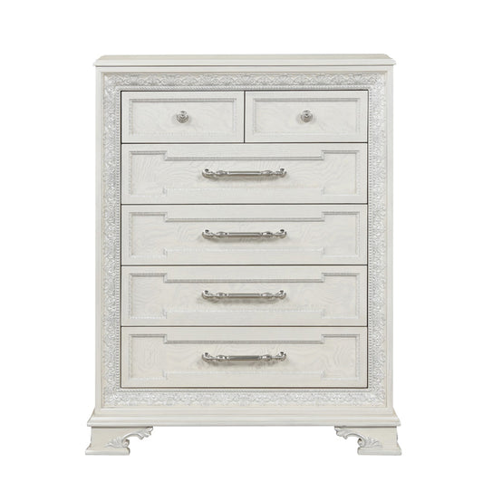 Furniture of America - Stella Mia Chest in Creamy White - FM70000WH-C View 2