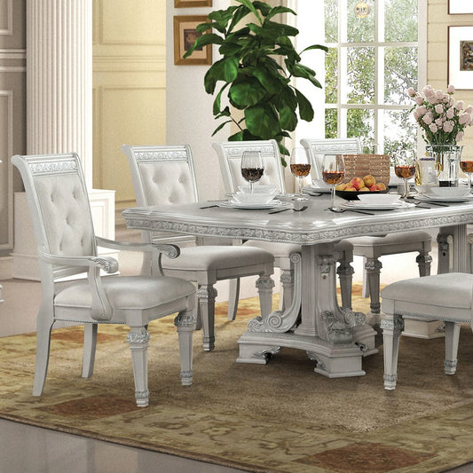Furniture of America - Stella Mia Dining Table in Ivory - FM31000WH-T-TABLE View 2