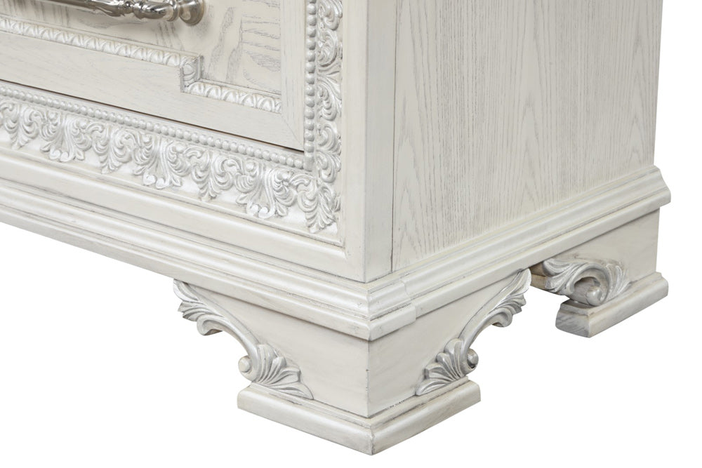 Furniture of America - Stella Mia Nightstand w/ USB in Creamy White - FM70000WH-N View 7
