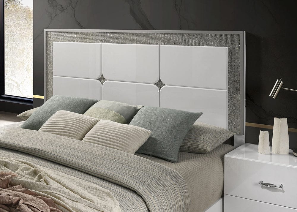 Furniture of America - Stoholm Queen Bed in White - FM72000WH-Q-BED View 2