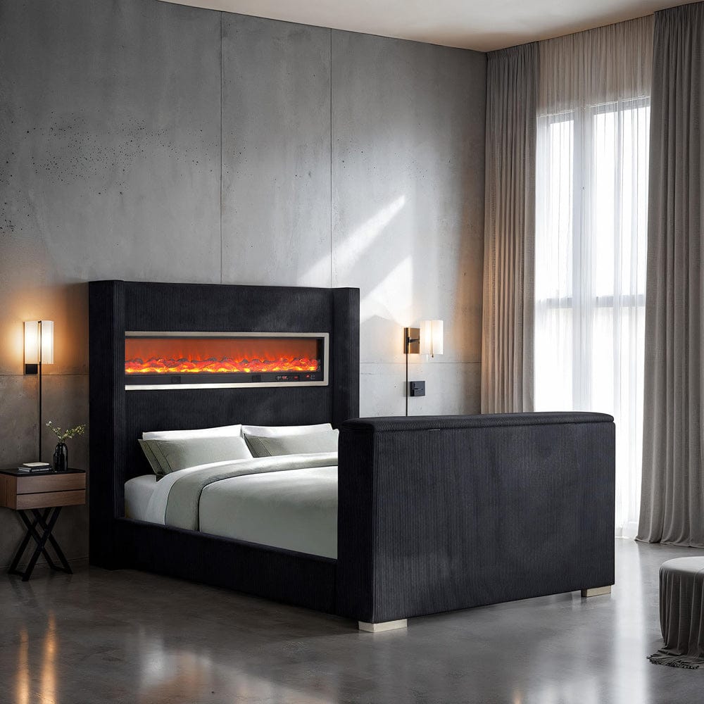 Furniture of America - Sumter E.King Bed in Black - FM74004BK-EK-BED View 1