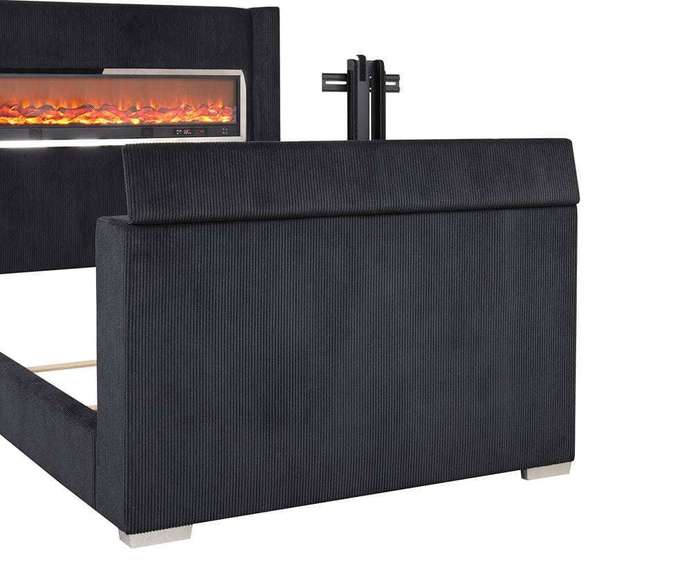 Furniture of America - Sumter Queen Bed in Black - FM74004BK-Q-BED View 2