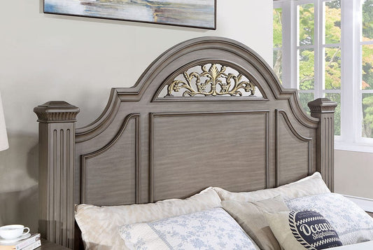 Furniture of America - Syracuse Queen Bed in Gray - CM7129GY-Q-BED View 2