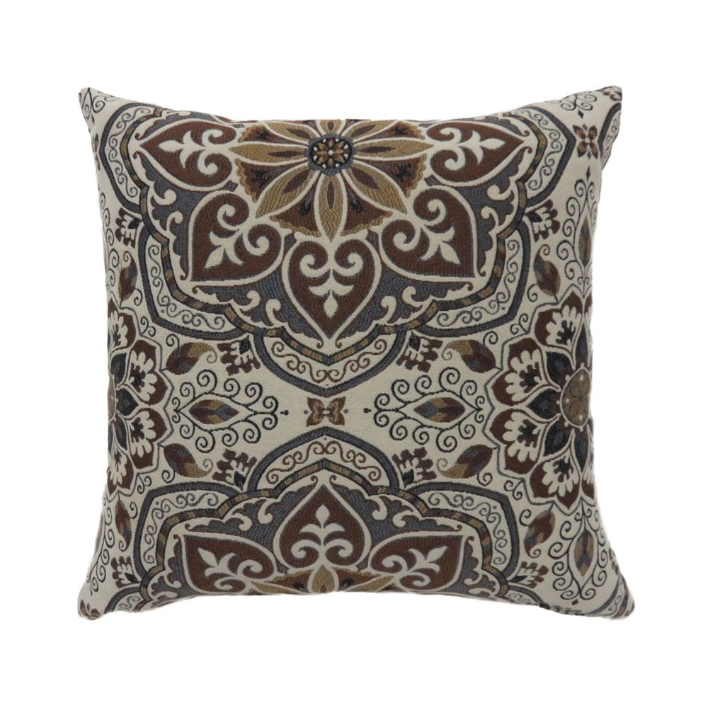 Furniture of America - Tania 17" X 17" Pillow Set of 2 in Brown/Multi - PL6035S-2PK View 1
