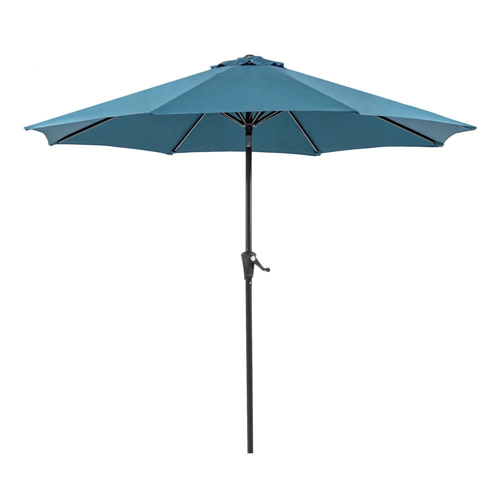 Furniture of America - Tano 9' Outdoor Umbrella with Base in Blue - LA-A010BL+BASE View 1