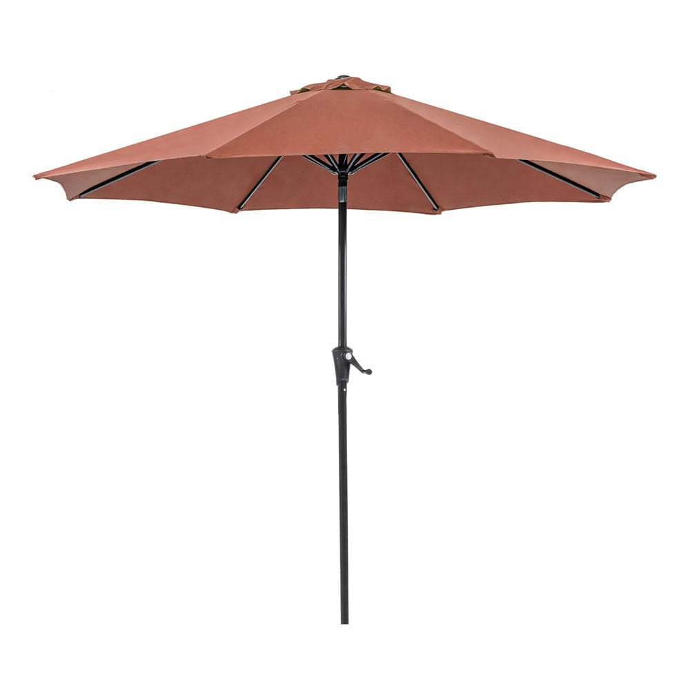 Furniture of America - Tano 9' Outdoor Umbrella with Base in Red - LA-A010RD+BASE View 1