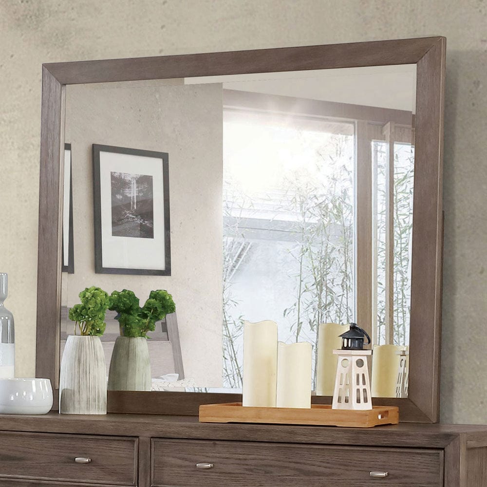 Furniture of America - Tawana Mirror in Warm Gray - FOA7918M View 1