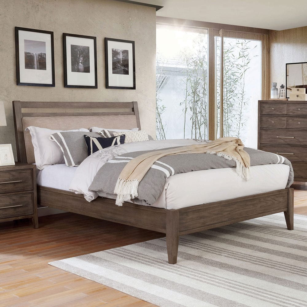 Furniture of America - Tawana Queen Bed in Warm Gray/Beige - FOA7918Q-BED View 1