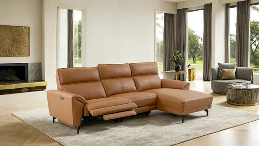 Furniture of America - Themis - Power Sectional, Right Chaise, Brown Clay - CM9937BR-SECT-PM-R view 2
