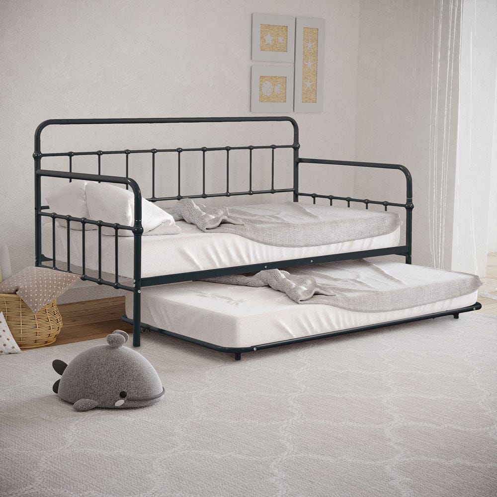 Furniture of America - Thera Daybed w/ Trundle in Black - FM1000BK View 1