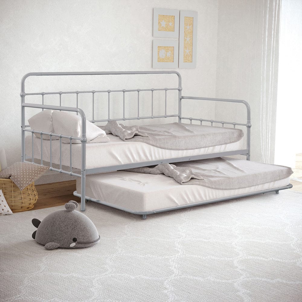 Furniture of America - Thera Daybed w/ Trundle in Silver - FM1000SV View 1