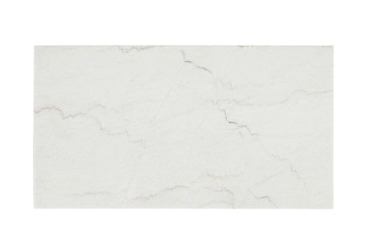 Furniture of America - Thisted Rect Marble Coffee Table w/ Casters in White/Black - FM44002WH-CR View 2
