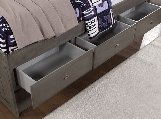 Furniture of America - Tibalt Twin DayBed w/ Trundle in Dark Gray - FOA7466GY-T-BED View 2