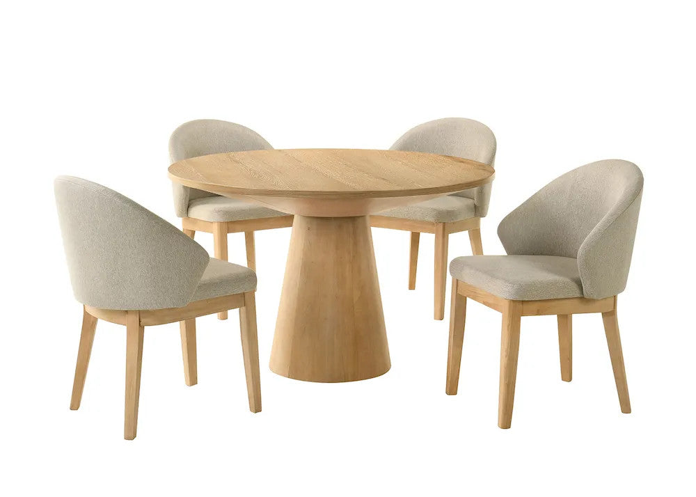 Furniture of America - Tottenham - 5 Pc. Dining Table Set - Oak - FM3222AK-RT-48-5PC23 view 2