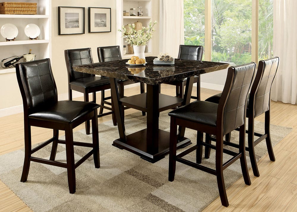 Furniture of America - Townsend Ii Counter Ht. Chair Set of 2 in Brown Cherry - CM3339DK-PC-2PK View 2