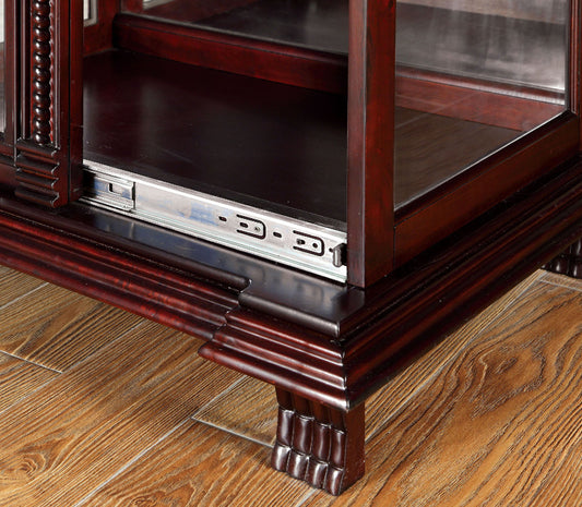 Furniture of America - Tulare Curio in Dark Cherry - CM-CR134 View 2