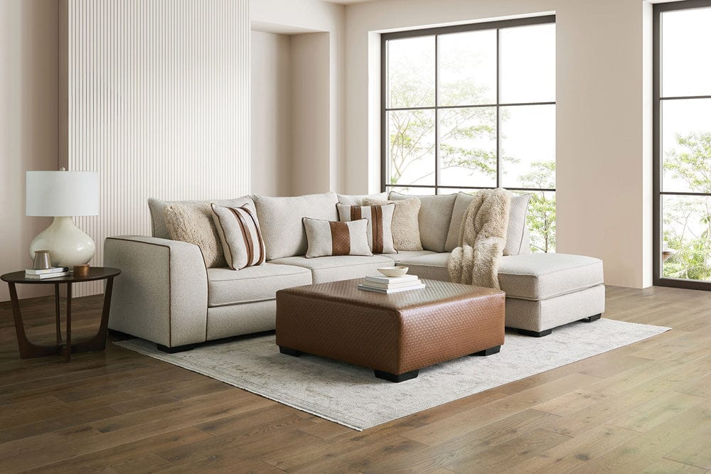 Furniture of America - Ulverston Sectional in Beige/Brown - SM5186-SECT View 2