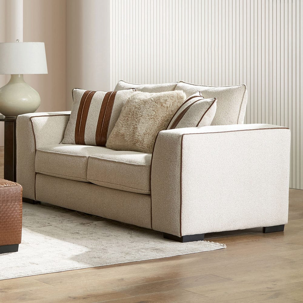 Furniture of America - Ulvery Love Seat in Beige/Brown - SM5185-LV View 1