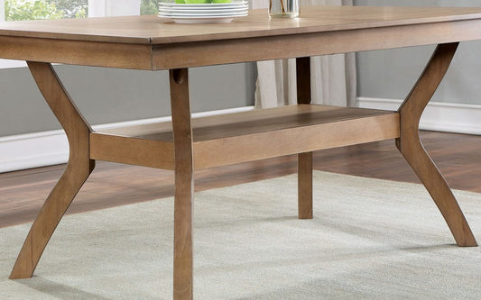 Furniture of America - Upminster Dining Table in Natural Tone/Beige - CM3984NT-T View 2
