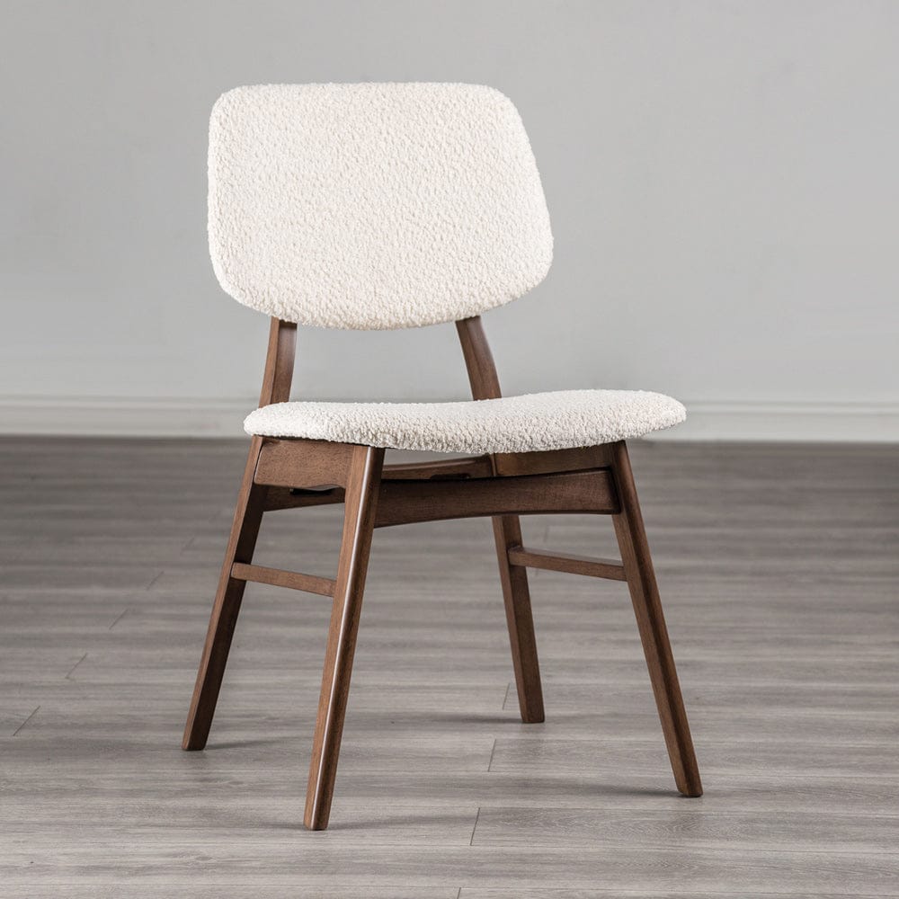 Furniture of America - Uzwil Side Chair Set of 2 in Walnut/Beige - FM3214WN-SC-2PK View 1