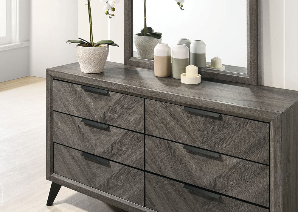 Furniture of America - Vagan Dresser in Gray - CM7472GY-D View 2