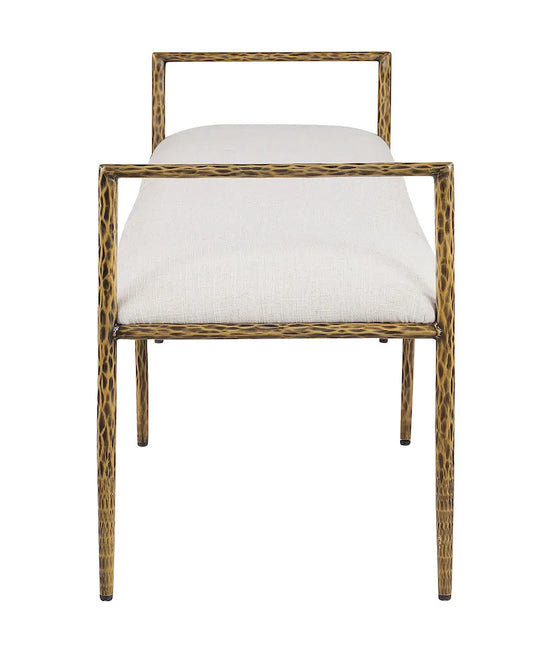 Furniture of America - Valda - Bench - Matte Gold - FM-AC8031GD-BN-3A view 2