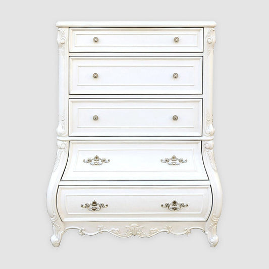 Furniture of America - Valentini 5 Pc. Queen Bedroom Set w/ Chest in White - FM7419WH-Q-5PC-CHEST View 2