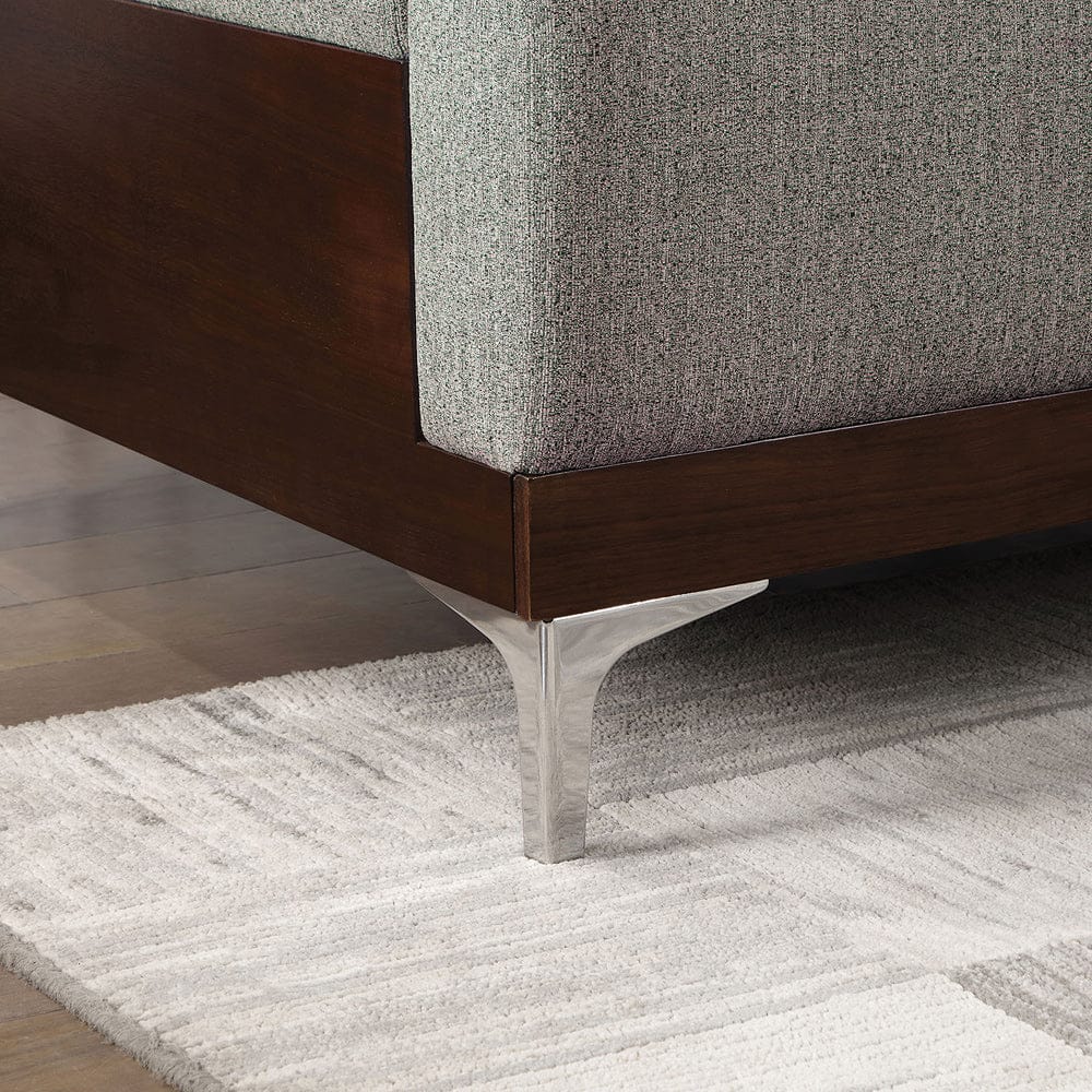 Furniture of America - Vallarta Chair in Gray/Walnut - CM6458GY-CH View 4
