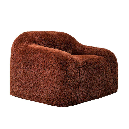 Furniture of America - Vander Compressed Accent Chair, Cedar Brown - FM67009OR-CH view 2