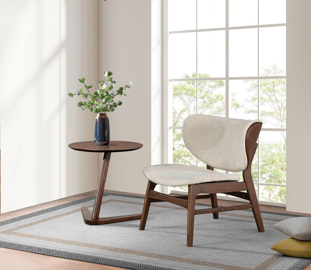 Furniture of America - Vardo Side Table in Walnut - FM-AC203WN View 2