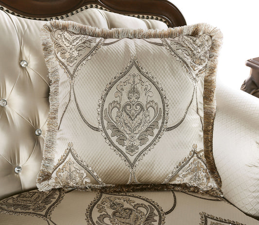 Furniture of America - Veracruz Loveseat in Dark Cherry/Beige - FM65002BG-LV View 2