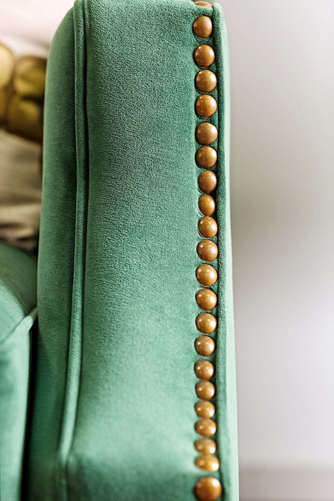 Furniture of America - Verdante Sofa in Emerald Green/Gold - SM2271-SF View 3