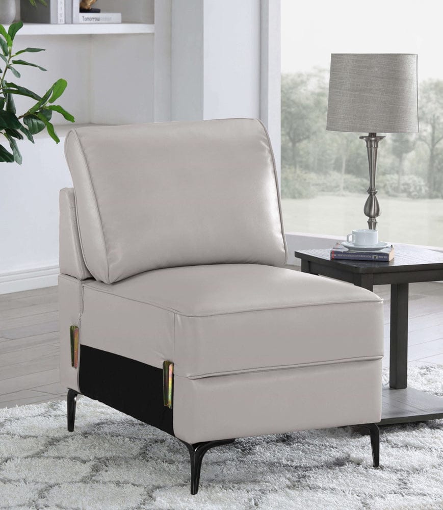 Furniture of America - Vestland Armless Chair in Beige - FOA6480BG-AC View 1