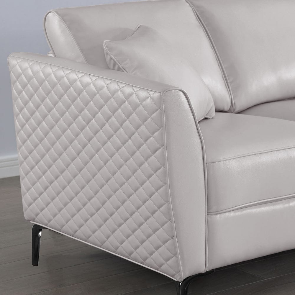 Furniture of America - Vestland Sectional + Armless Chair in Beige - FOA6480BG-SECT+AC View 2