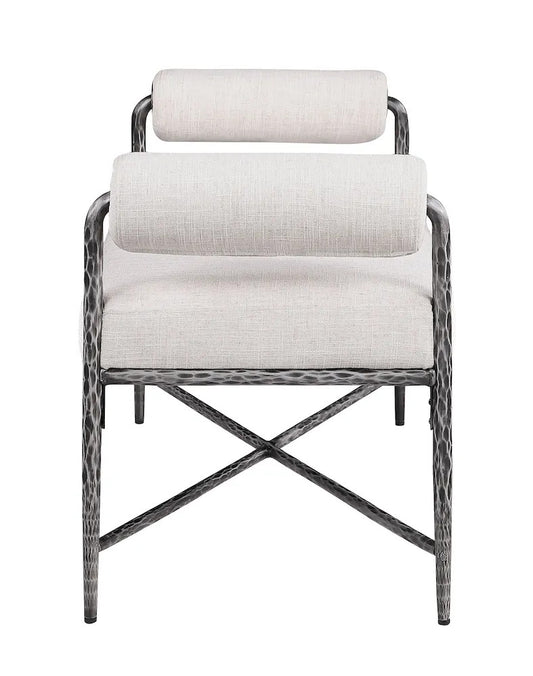 Furniture of America - Vilna - Bench - Gunmetal - FM-AC8033GY-BN-3A view 2