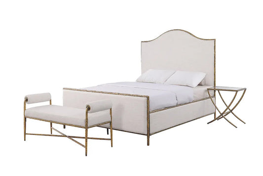 Furniture of America - Vilna - E.King Bed - Matte Gold - FM77001GD-EK-3A view 2