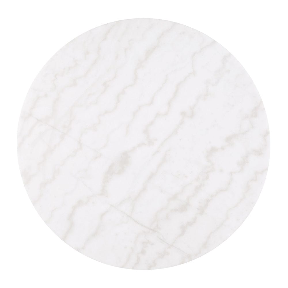 Furniture of America - Virden Round Cocktail Table in Black/White/Gold - FM47000BK-CR View 2