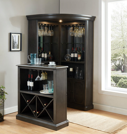 Furniture of America - Voltaire Bar Table in Gray - CM-CR142GY-BT View 2