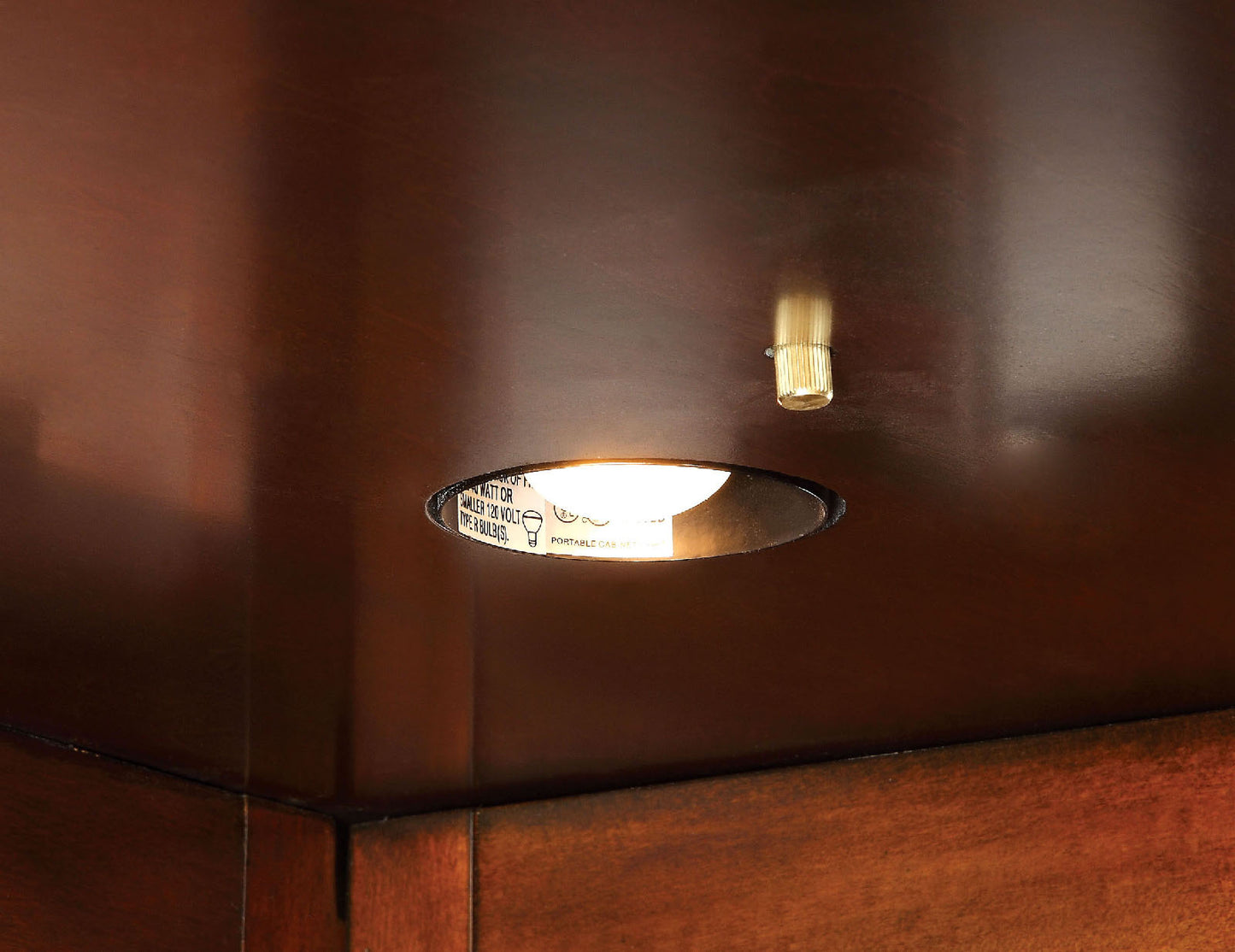 Furniture of America - Voltaire Curio Cabinet in Dark Cherry - CM-CR142-CURIO View 3