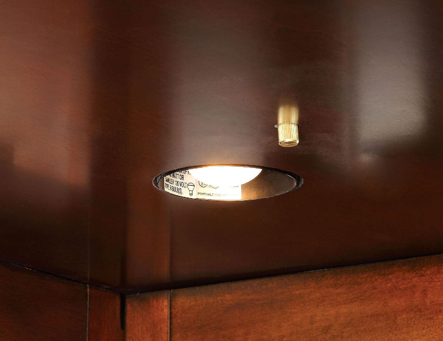 Furniture of America - Voltaire Curio Cabinet in Dark Cherry - CM-CR142-CURIO View 3
