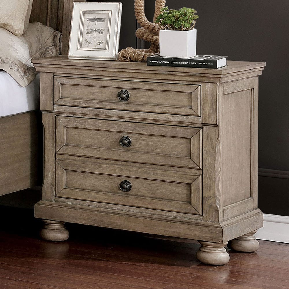 Furniture of America - Wells Nightstand w/ USB in Gray - CM7568N View 1
