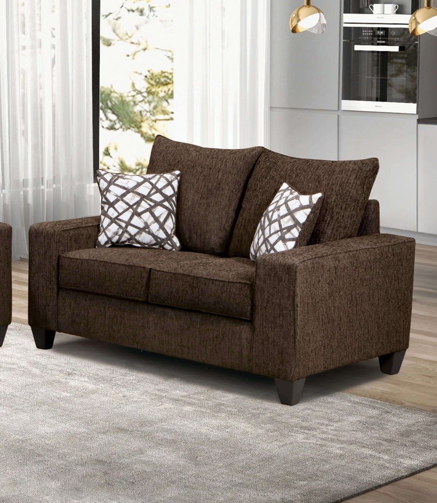 Furniture of America - West Action Loveseat in Chocolate - SM7330-LV View 1
