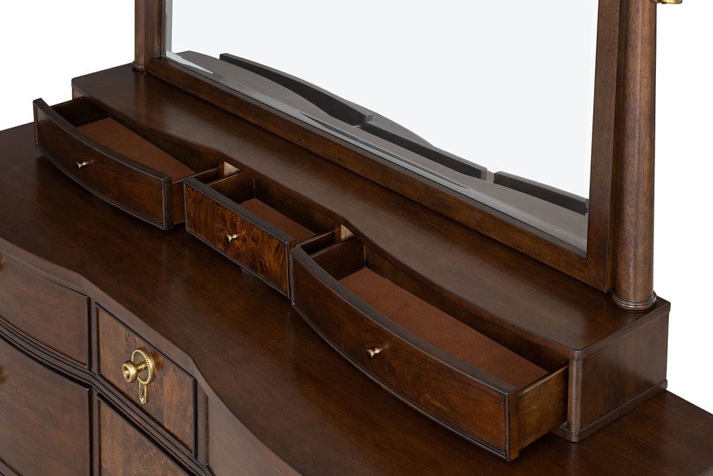 Furniture of America - Westerham Mirror in Dark Cherry - FM74001CH-M View 2