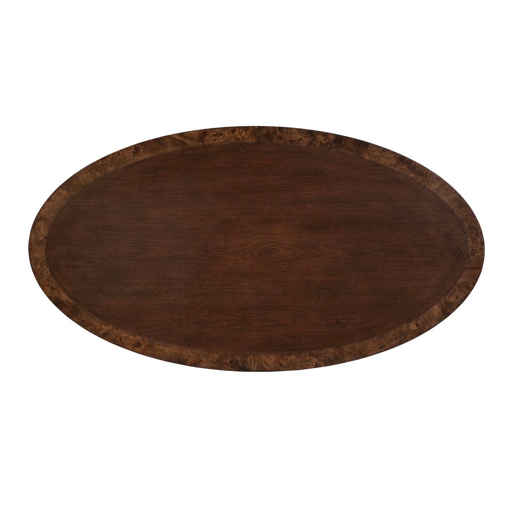 Furniture of America - Westerham Oval Cocktail Table in Dark Cherry - FM44001CH-CO View 4