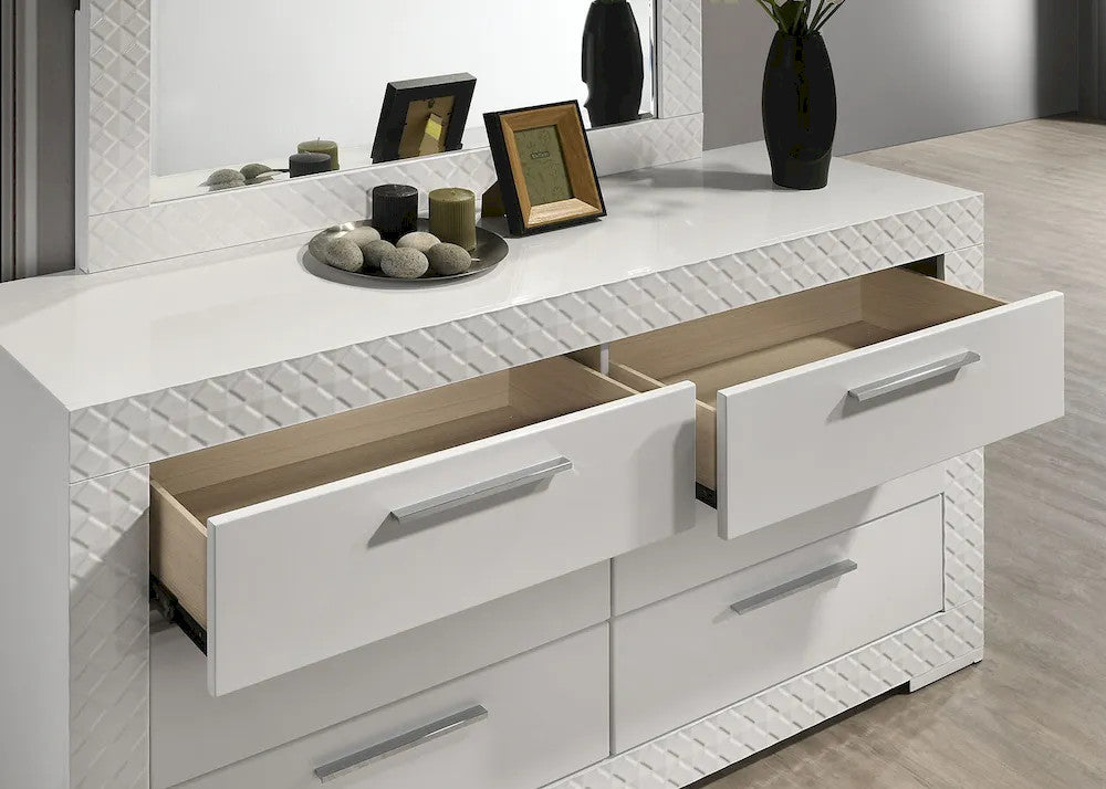 Furniture of America - Whitby - 4 Pc. Queen Bedroom Set w/ 2NS - FM7216WH-Q-5PC-2NS view 7