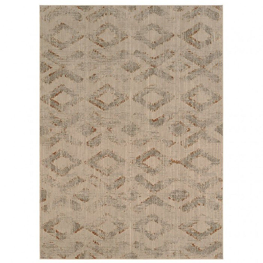 Furniture of America - Wilhelm 5'3 X 7'6" Area Rug in Obelisk Gray - RG8166S